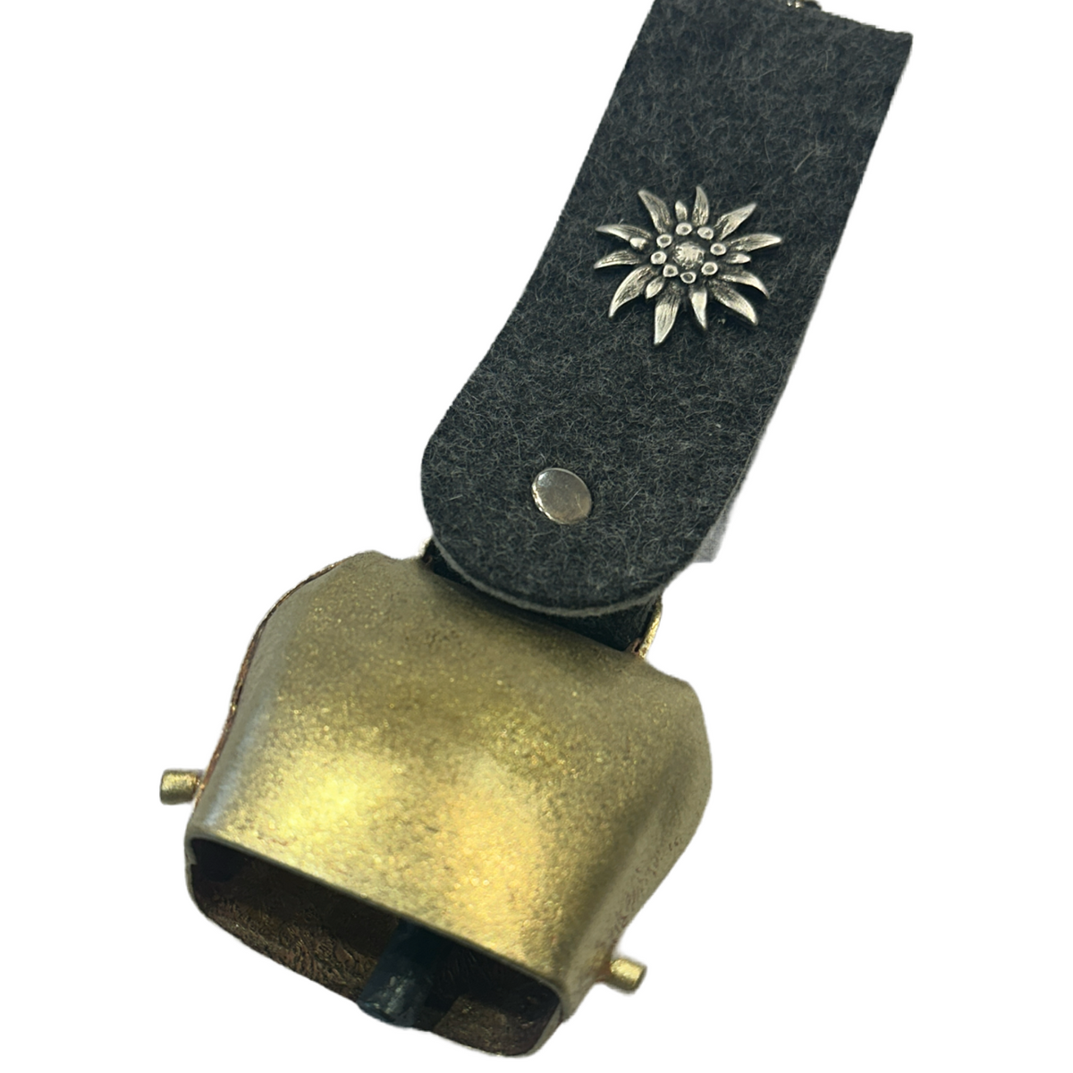 Flachschelle mit dekorativem Filzband