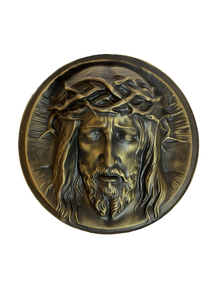 Christusrelief Ø ca. 19 cm