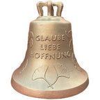 Glocke Ginkoblätter "GLAUBE LIEBE HOFFNUNG"