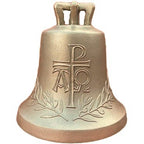 P mit Alpha und Omega & Olivenzweige
