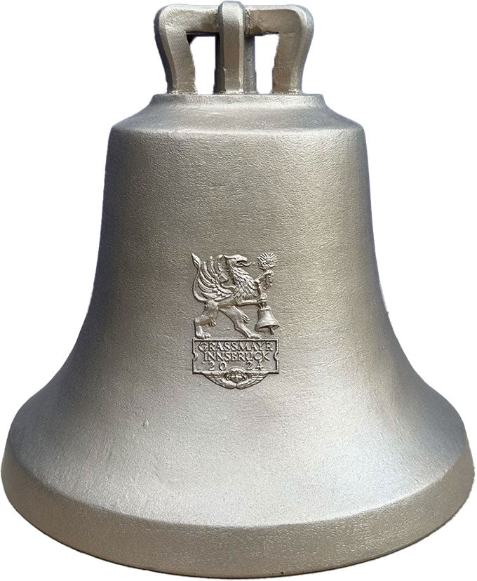 Glocke Kreuz m. Herz & Strahlen