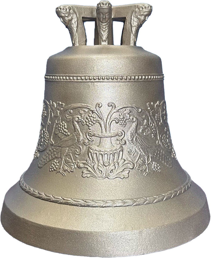 Glocke Weinrebe mit Pfauen