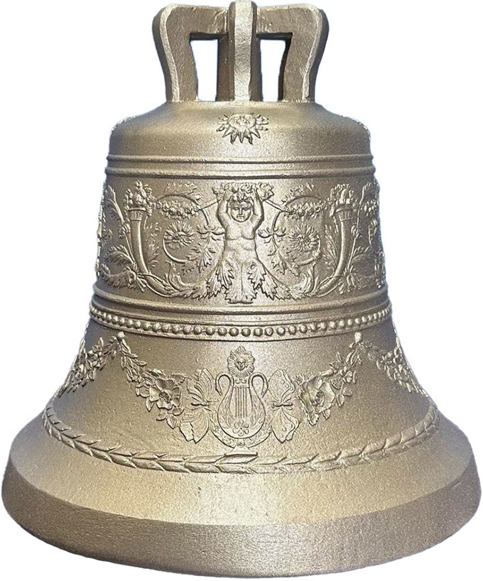 Glocke Fullhörner m. Grotesken & Blumengirlande