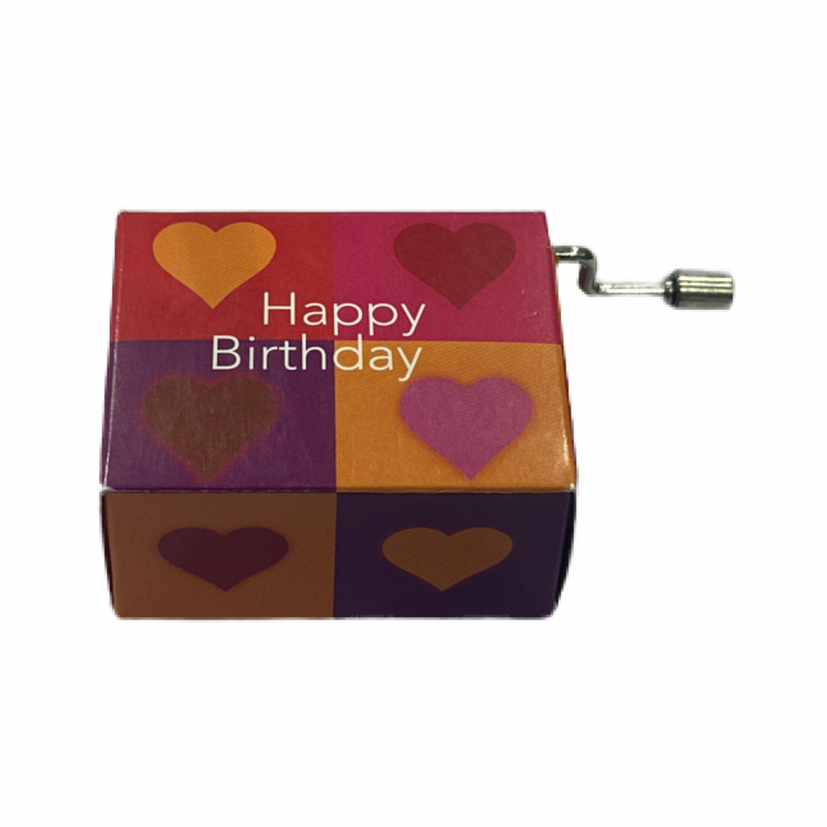 Kurbelwerk Herzen Happy Birthday
