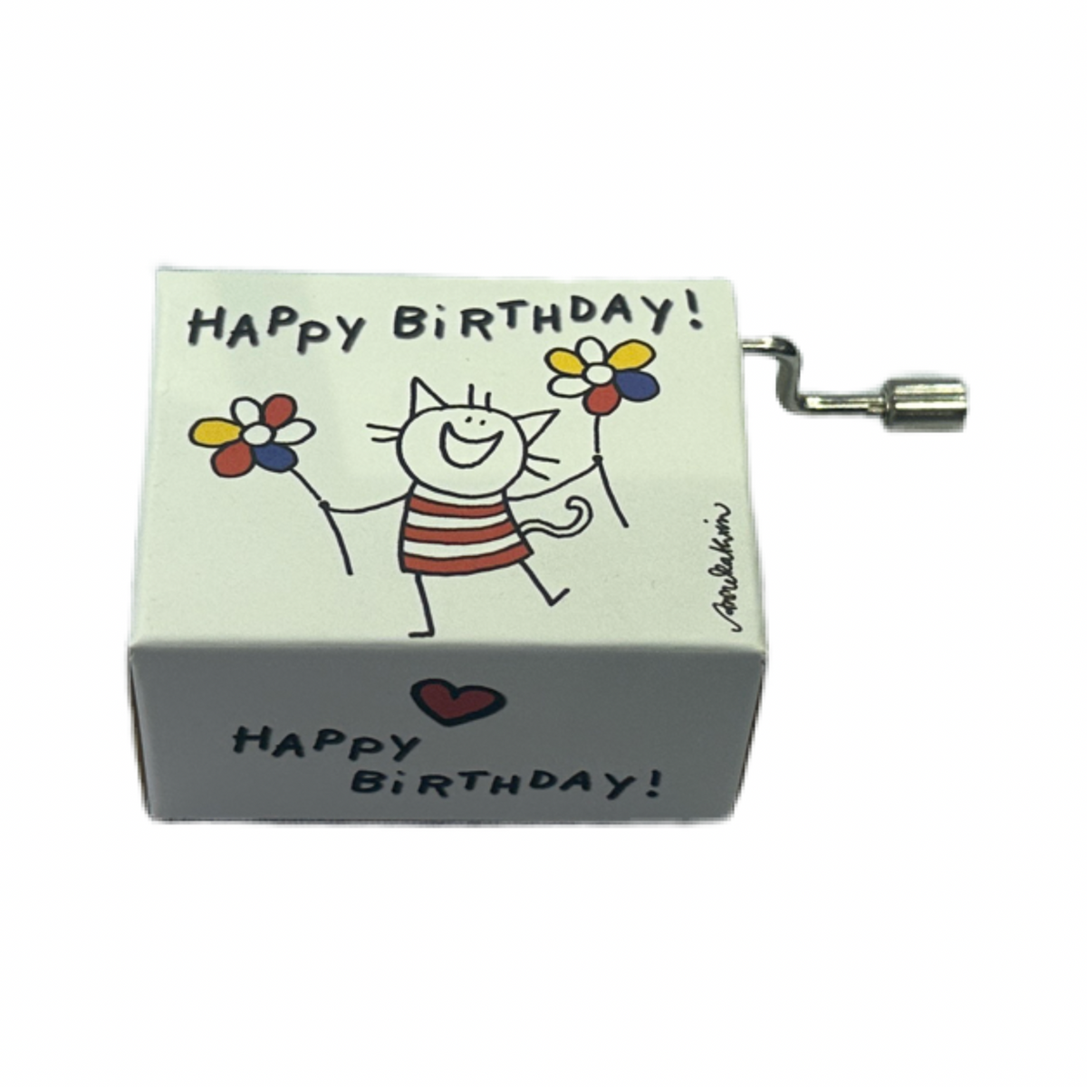 Kurbelwerk Cat Happy Birthday