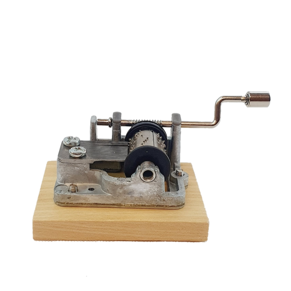 Mechanisches Kurbelwerk auf Resonanzbrettchen